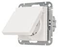 Miniatyrbild 3 av 4: Opus Socket - 512.220.37 - 55 Skyddskontaktuttag, blank satin polarvit