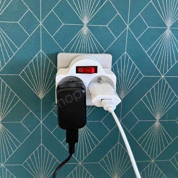 DUOPLUG_4x - 4 Biplite 2-uttag med integrerad strömbrytare - 2x16A - 230V