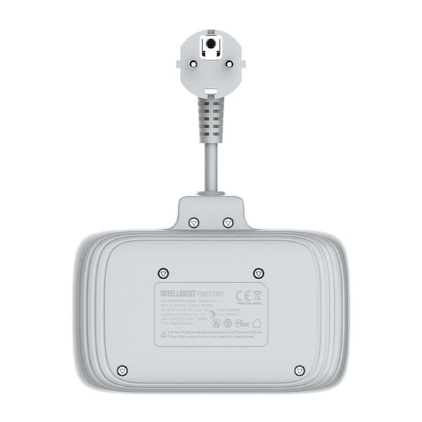 Strømskinne med 2 AC-stik, 3x USB, USB-C, LDNIO SE2435, 2500W (hvid)