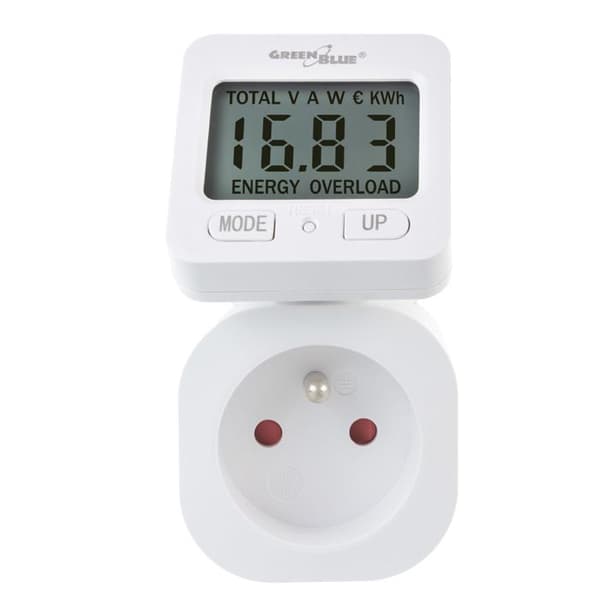 Energimätare wattmätare GreenBlue GB615 E 16A max. 3680W sekundärminne