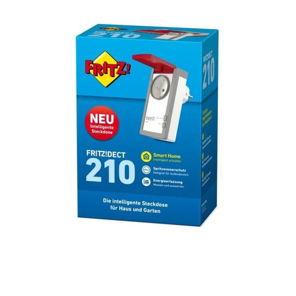 Intelligent strömuttag - AVM - FRITZ!DECT 210 - IP44 - 3450 W - Vit
