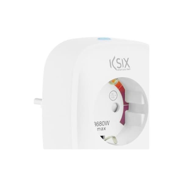 Smart Plug - BigBuy Tech - Smart Energy Slim - WIFI 250V - Vit - Timer