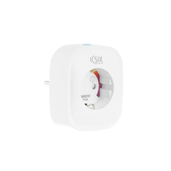 Smart Plug - BigBuy Tech - Smart Energy Slim - WIFI 250V - Vit - Timer