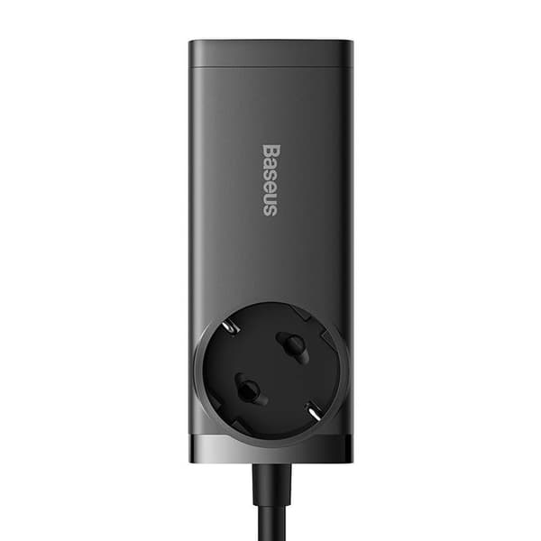 Baseus GaN3 Pro väggladdare / powerstrip 2xUSB + 2xUSB-C + AC, 100W (svart)