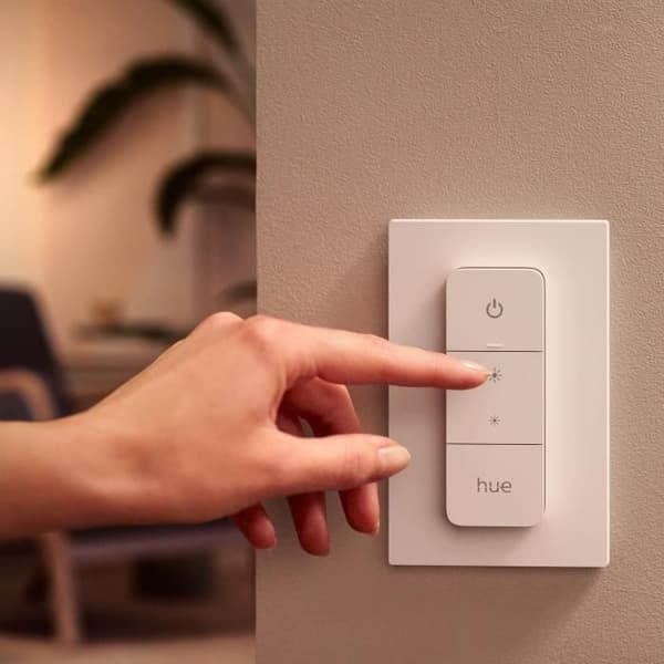 Tillbehör för Philips Hue ansluten lampa Hue Dim Switch Bärbar fjärrkontroll ljusdimmer