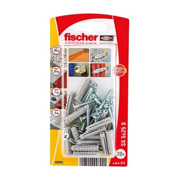 Keps+skruv sx 5x25 sk nv 90892 fischer.