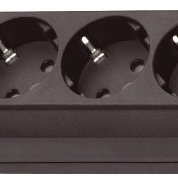 Brennenstuhl Bn-1159300010 Eco-line 10-vejs stikkontakt med afbryder sort