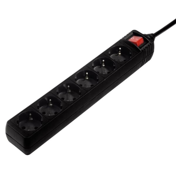 Hama 6-vejs Ja.WSAKs.1.4M Bk Svart