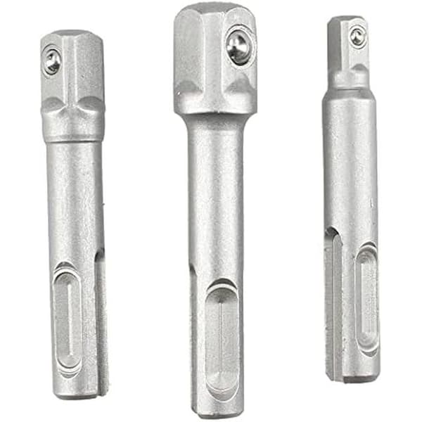 Hylsadaptrar - HARDEN - 3-pack - 1/2", 3/8", 1/4" - Slitstarkt stål - Viktiga verktyg