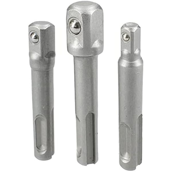 Hylsadaptrar - HARDEN - 3-pack - 1/2", 3/8", 1/4" - Slitstarkt stål - Viktiga verktyg