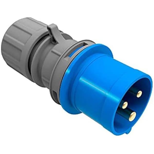 Plugg - EDM - E46001 - 2 P+T - Färdig att installera - Plast - Blå