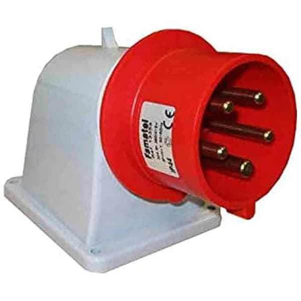 Elkontakt - SOLERA - 935154 CETAC Röd - 32 A - Enkelt uttag - 2P+E