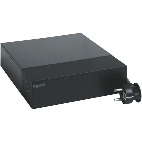 LEGRAND Fleruttag FB 4x2P+E 4X2P hörn-TV överspänningsskydd 2m - Svart