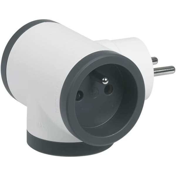 LEGRAND Triplite FB 3x2P+E premium sidouttag - Vit och svart