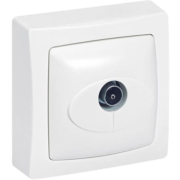 Prise TV - LEGRAND - ASL - 9,5 mm - Vit - Inomhus