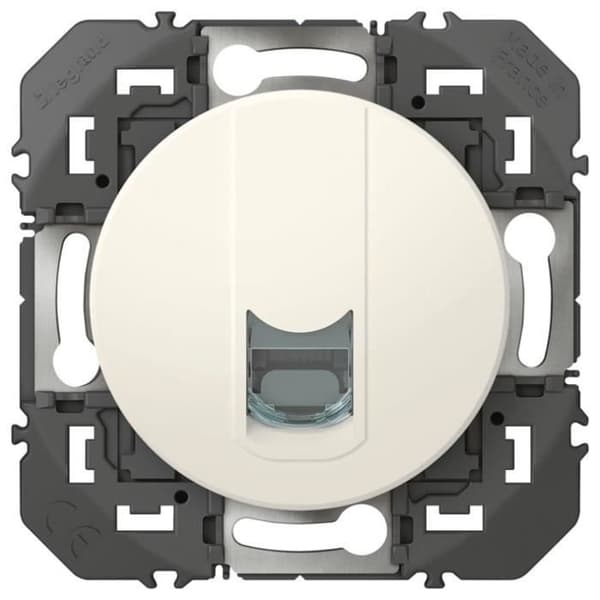 RJ45 CAT6 STP-uttag - LEGRAND - Compo Dooxie - Vit - Vertikal - 2P+T