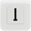Miniatyrbild 3 av 3: LEGRAND - Mosaic teleplug vit t vit komplett 8 kontakter