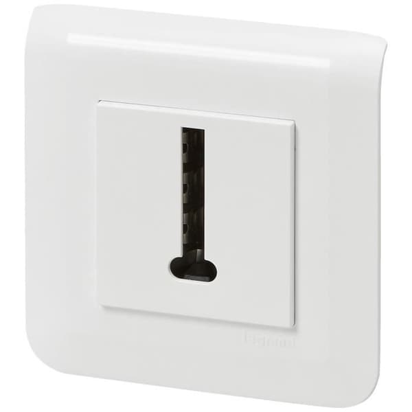 LEGRAND - Mosaic teleplug vit t vit komplett 8 kontakter