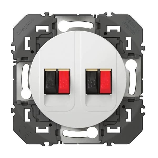 Dooxie dubbel högtalaruttag - Vit - 600382 - Legrand