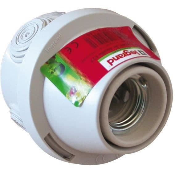 E27 uttag på rak krok