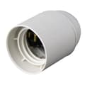 Miniatyrbild 2 av 2: ZENITECH slät termoplast E27 lamphållare vit