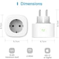 Miniatyrbild 3 av 4: Meross - Smart Wi-Fi-kontakt (2 paket)