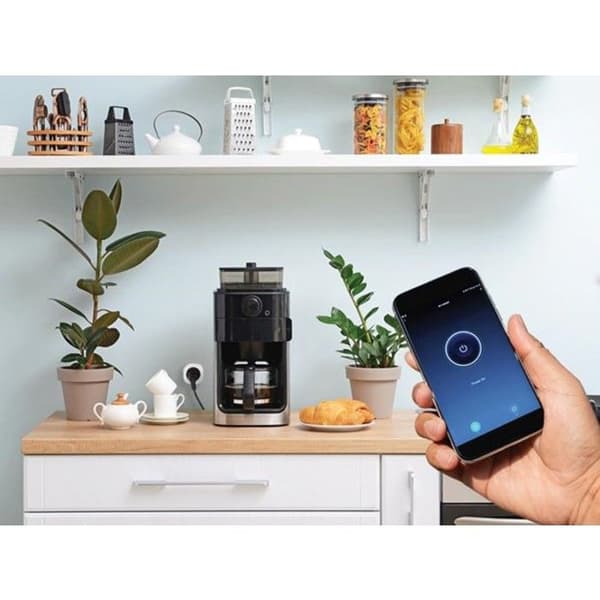Smart WiFi-kontakt - Perel - 230V - Jordad kontakt - 2,4 GHz - Vit
