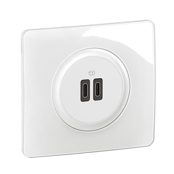 Prise CELIANE dubbel USB typ C LEGRAND CM0154