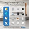 Miniatyrbild 2 av 6: WiFi Matter Ansluten Kontroll - Tapo P110M(FR) - Energikonsumtionsövervakning - 16A Typ E, Kompatibel med Alexa, Google Home och