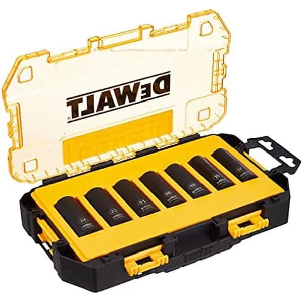 DEWALT DWMT74737-0 7-delars metriskt djupt hylsset med 1/2" upptagning