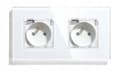 Miniatyrbillede 1 af 3: DOBBELT GLAS STIK 157mm HERMETIC - HVID FARVE