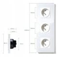 Miniatyrbild 4 av 5: TRIPLE HERMETISK EL-UTTAG av GLAS