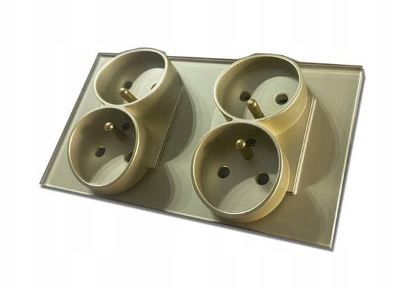 GLAS DOBBELT FIRE EL-STIKkontakt