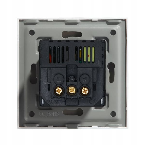 ENKEL GLASUTTAG 2x USB-A KONTAKT 16A