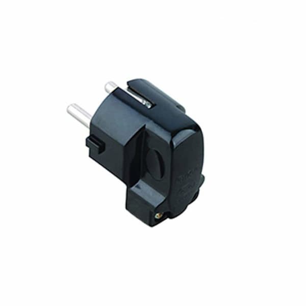 Fiche elektrisk Propart - PES01-BKP - Schuko-kontakt 90 svart polybag