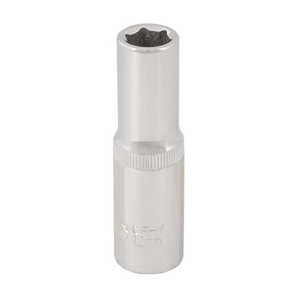 Djupp åtdragning 1/2" - 12 mm - SILVERLINE - Krom-vanadiumstål