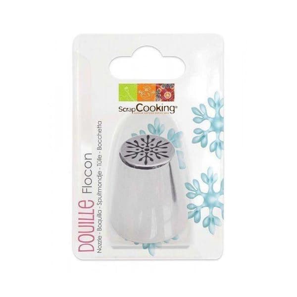 Bakningsspruta - SCRAPCOOKING - Snöflinga i rostfritt stål - Asymmetrisk