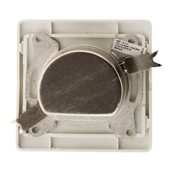 Prise TV Ø9,52mm + SAT + FM - Vit - Venus - Zenitech