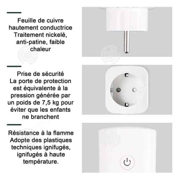 INN Smart Socket 4 st 60 Hz Nominell frekvens Wifi Smart Socket Wifi Connected Socket Kompatibel fjärrkontrolldetektering