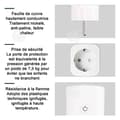 Miniatyrbild 2 av 4: INN Smart Socket 4 st 60 Hz Nominell frekvens Wifi Smart Socket Wifi Connected Socket Kompatibel fjärrkontrolldetektering
