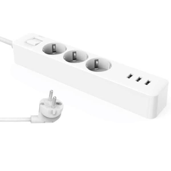Original Xiaomi Mijia Power Strip 3 Outlet 3 Port USB Patch Board för hemmakontor