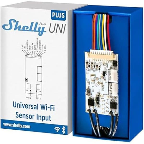 Ansluten modul - SHELLY - Shelly Plus Uni - Wi-Fi automation - Fjärrkontroll - 2 ingångar