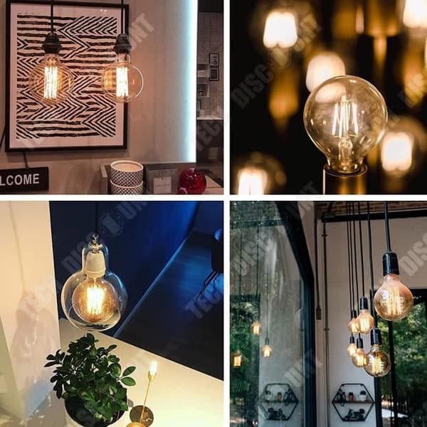 TD® E27 inskruvad glödlampa 8W 220V Blågrön bärnsten Ljusdekor Gammaldags elektriska glödlampor Vinta dekorativ glödlampa