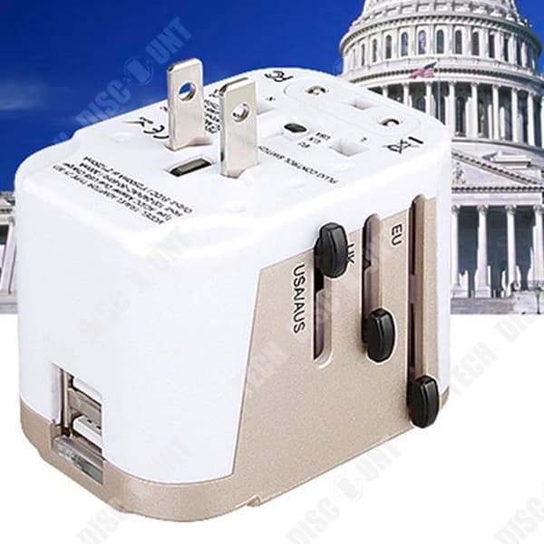 TD® Universal Travel Conversion Socket Dator Elektroniskt tillbehör USB Bärbar rese multifunktionsladdare