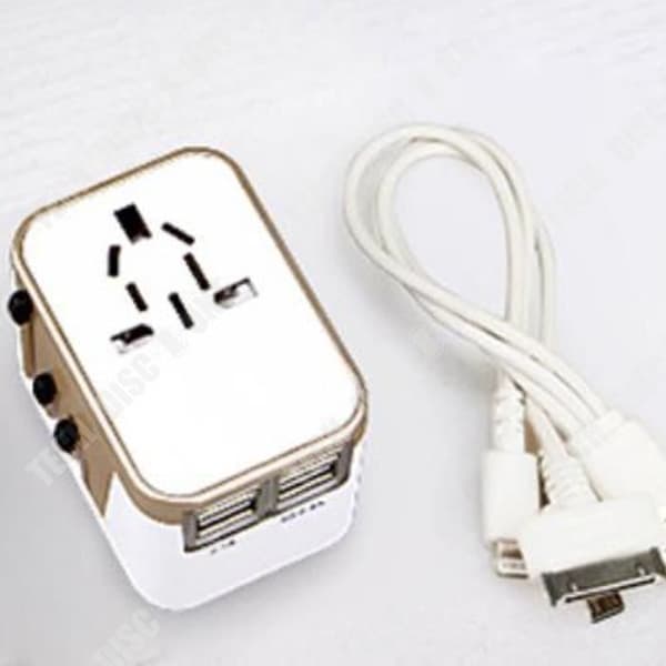 TD® Universal Travel Conversion Socket Dator Elektroniskt tillbehör USB Bärbar rese multifunktionsladdare