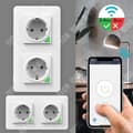 Miniatyrbild 4 av 4: TD® trådlöst uttag 86 rader vägguttag Strömbrytare Mässing ledande bälte USB Smart Home