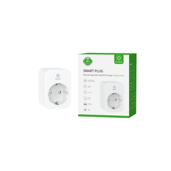 Smart Plug - WOOX - R6118 - Wifi - Kompatibel med Alexa och Google Home - Energihantering