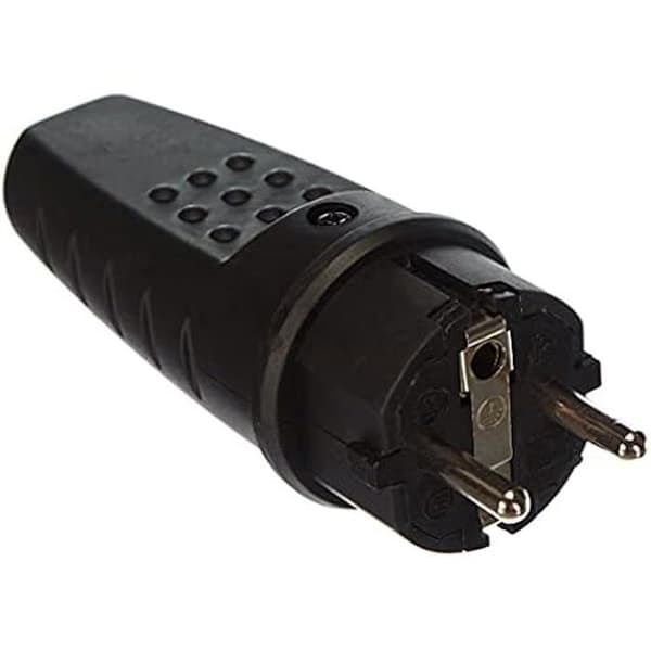 Haneplugg - SILVER ELECTRONICS - 9172 - IP44 - Gummi - 16 A - 250 V AC