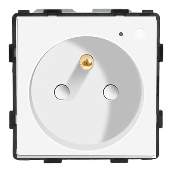El-stik modul med pin 230V Wi-Fi hvid