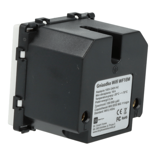 El-stik modul med pin 230V Wi-Fi hvid